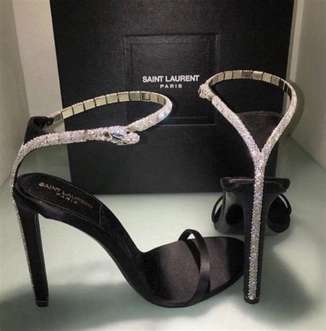 ysl heels snake|YSL Yves Saint Laurent snake skin Tstrap heel .